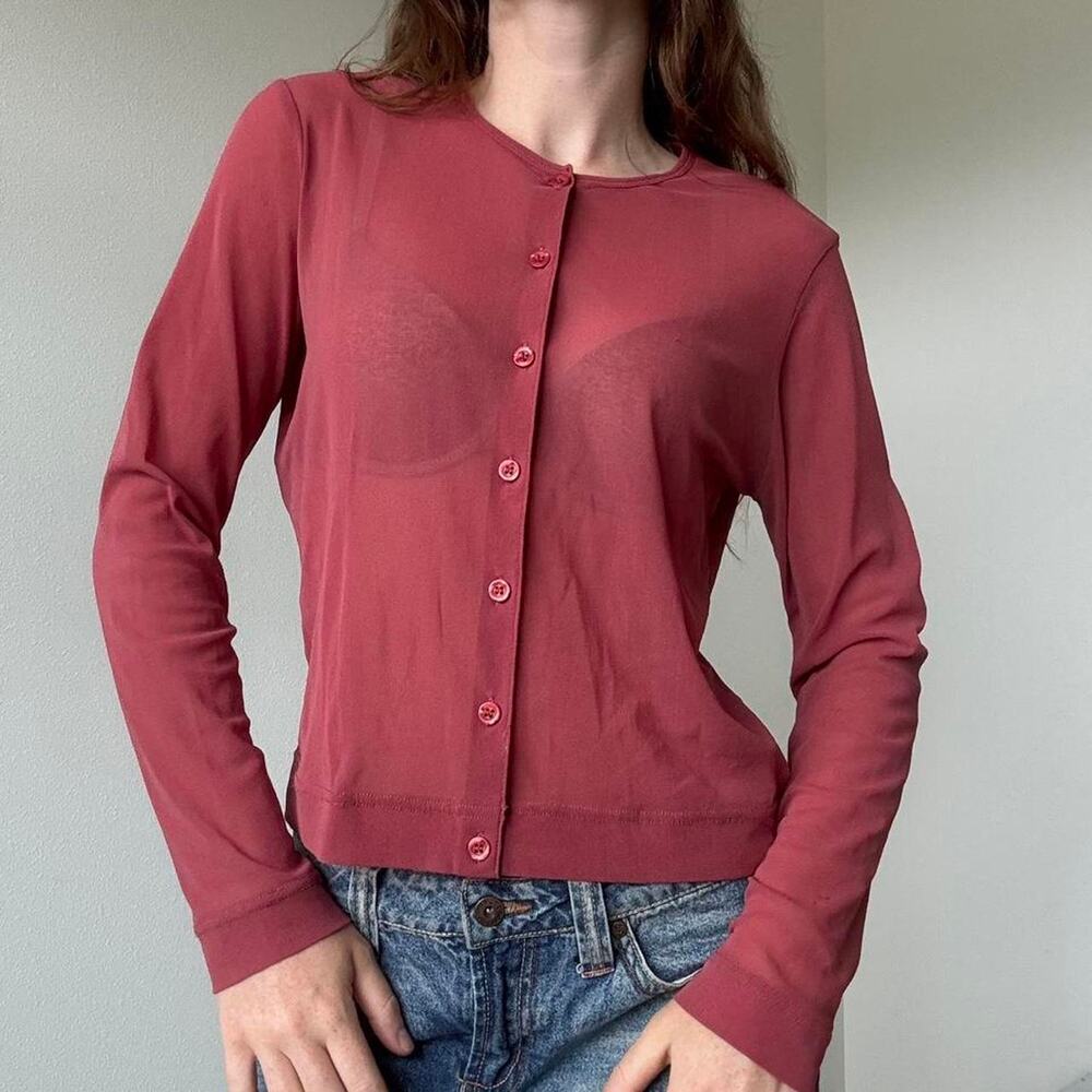 The limited vintage sheer mesh cardigan